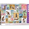 Puzzle 1000 pièces : Le yoga des chats - Eurographics