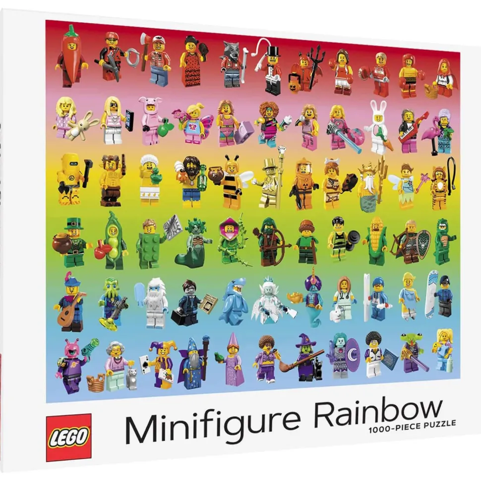 Puzzle 1000 pièces : LEGO Minifigure Rainbow - Galison