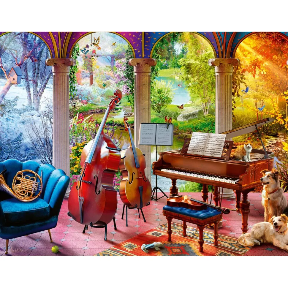 Puzzle 100 pièces : Les 4 Saisons en musique - Ravensburger