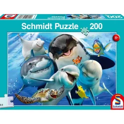 Puzzle 200 pièces : Les amis du monde sous-marin - Schmidt