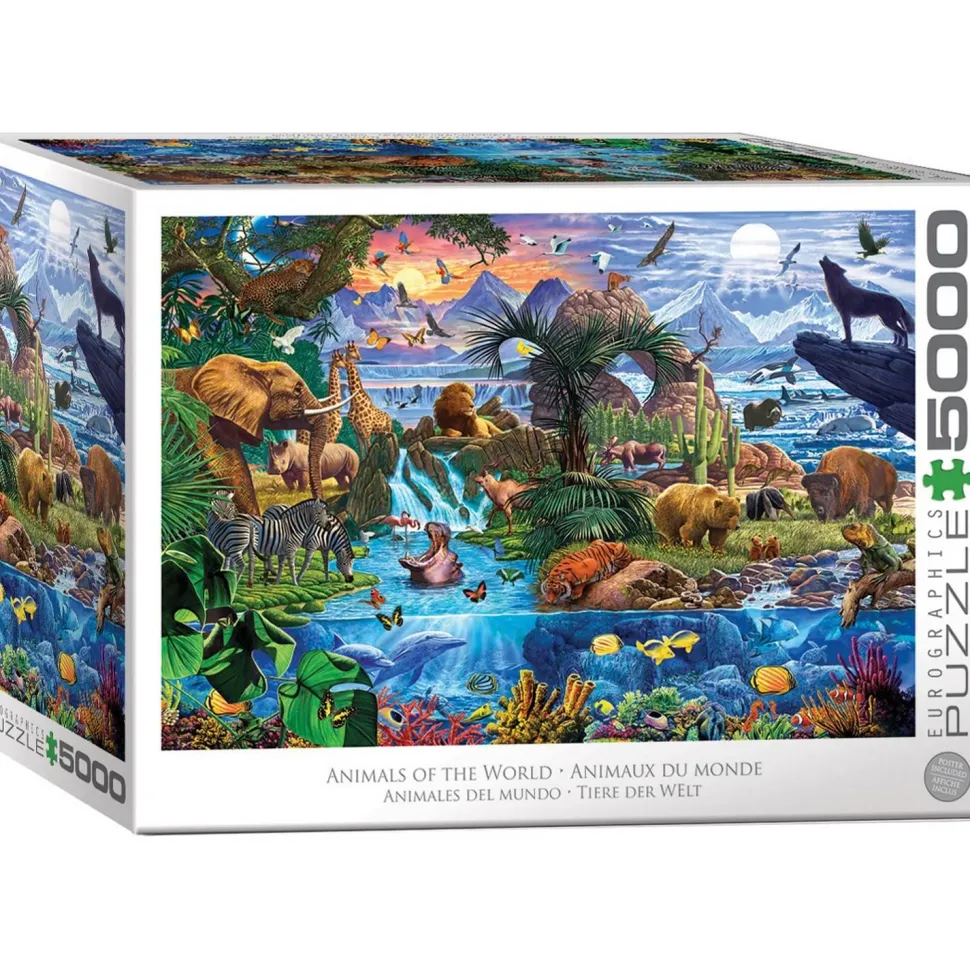 Puzzle 5000 pièces : Les animaux du monde - Eurographics