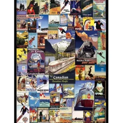 Puzzle 1000 pièces : Les aventures du chemin de fer canadien - Eurographics