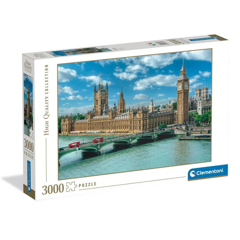 Puzzle 3000 pièces : Les Chambres du Parlement - Clementoni