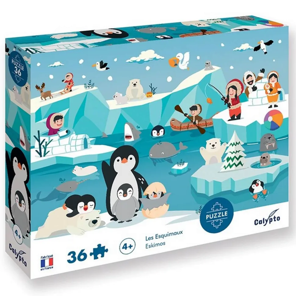 Puzzle 36 pièces : Les Esquimaux - Sentosphère