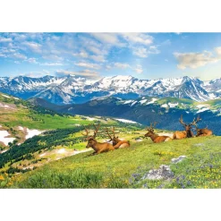 Puzzle 1000 pièces : Les élans de la montagne - Eurographics