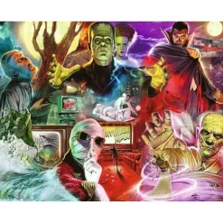 Puzzle 2000 pièces : Les monstres d'Universal - Ravensburger