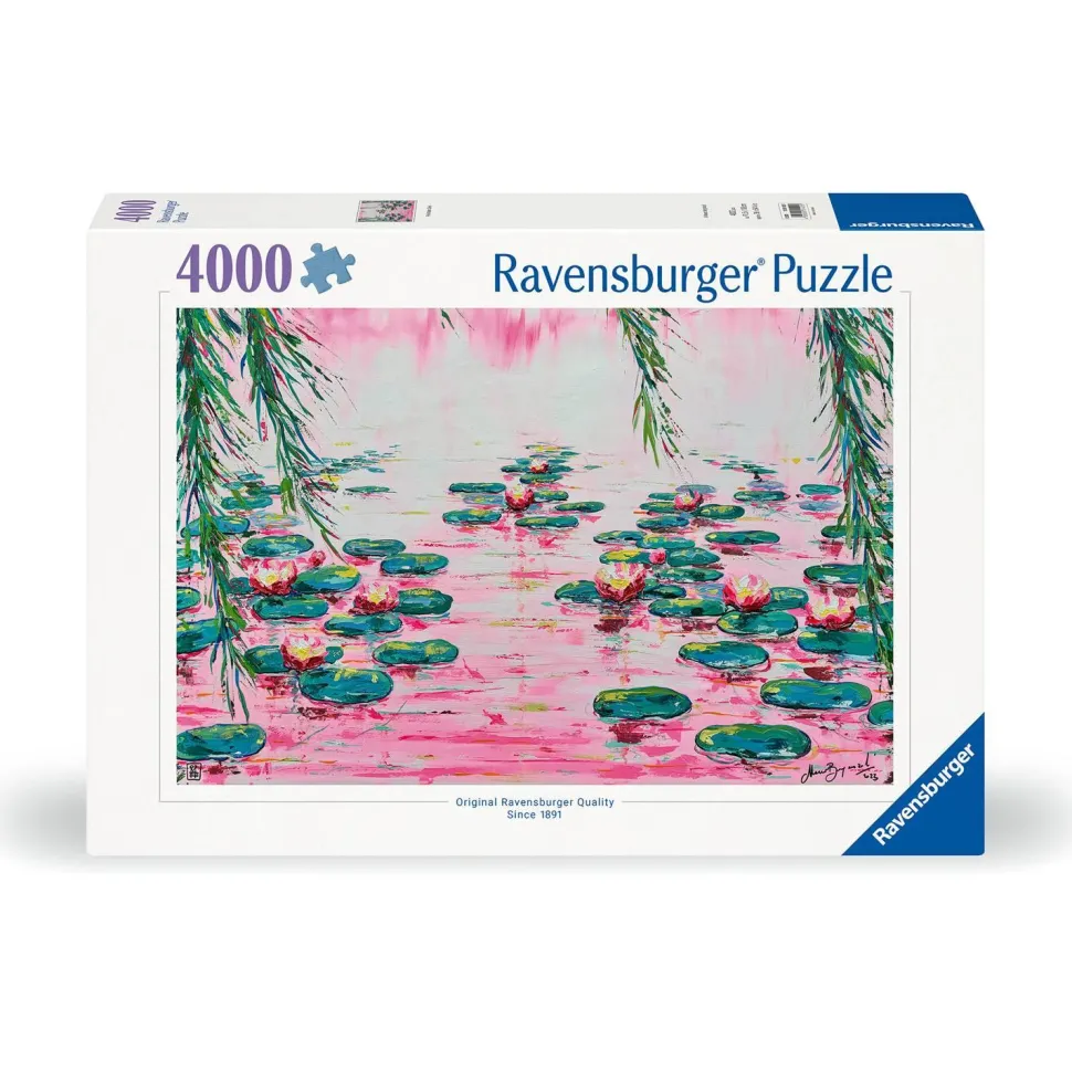 Puzzle 4000 pièces : Les nénuphars roses - Ravensburger