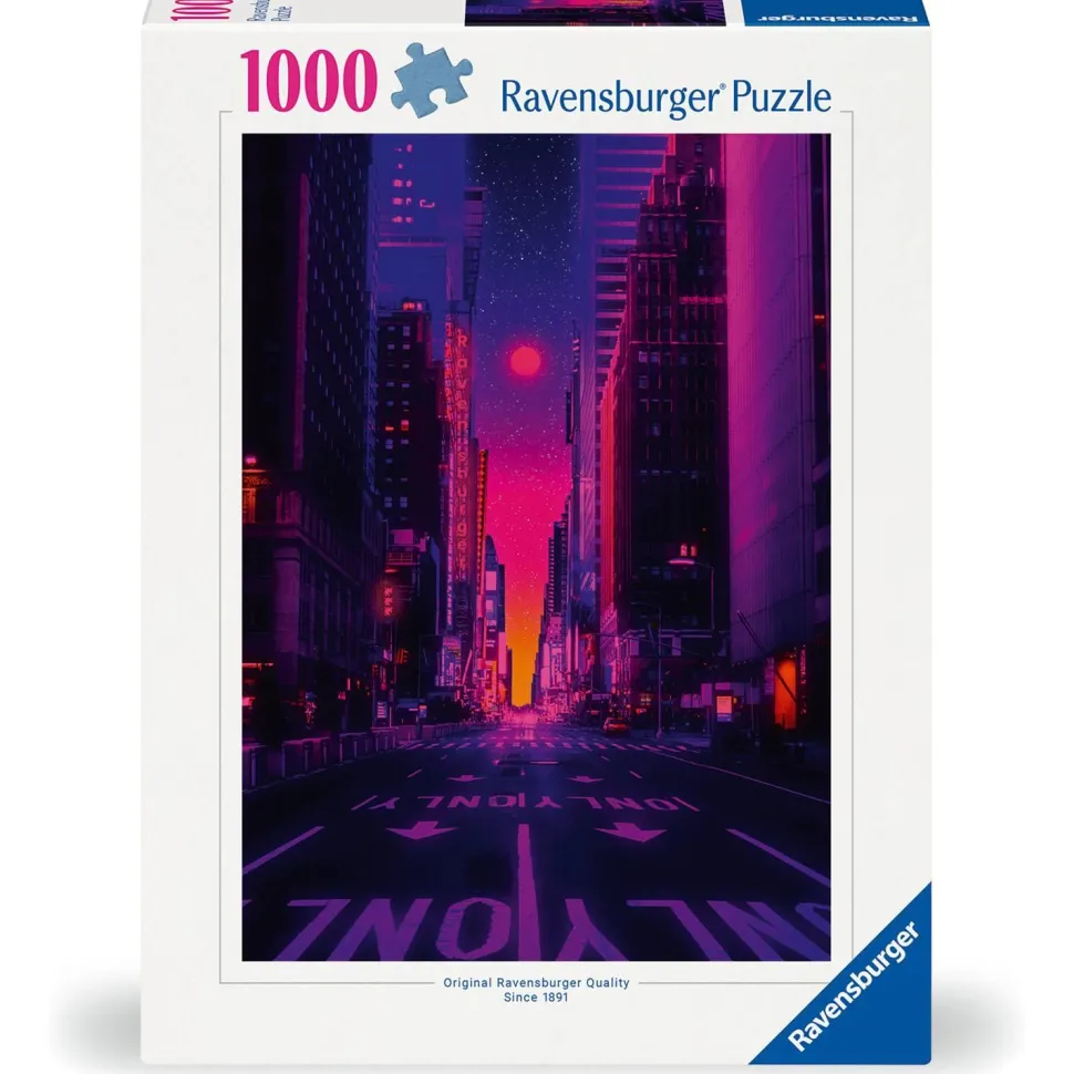 Puzzle 1000 pièces : Les néons de New York - Ravensburger