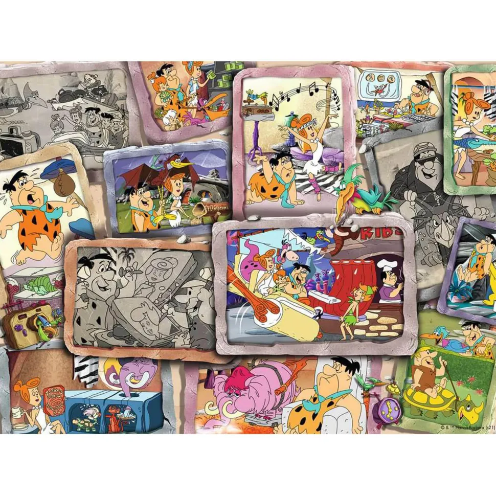 Puzzle 1000 pièces : Les Pierrafeu - Ravensburger