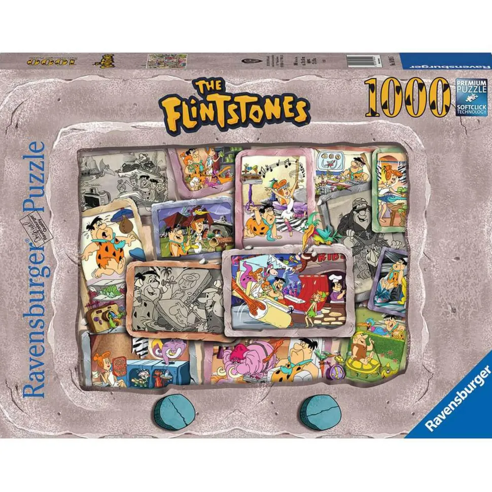 Puzzle 1000 pièces : Les Pierrafeu - Ravensburger