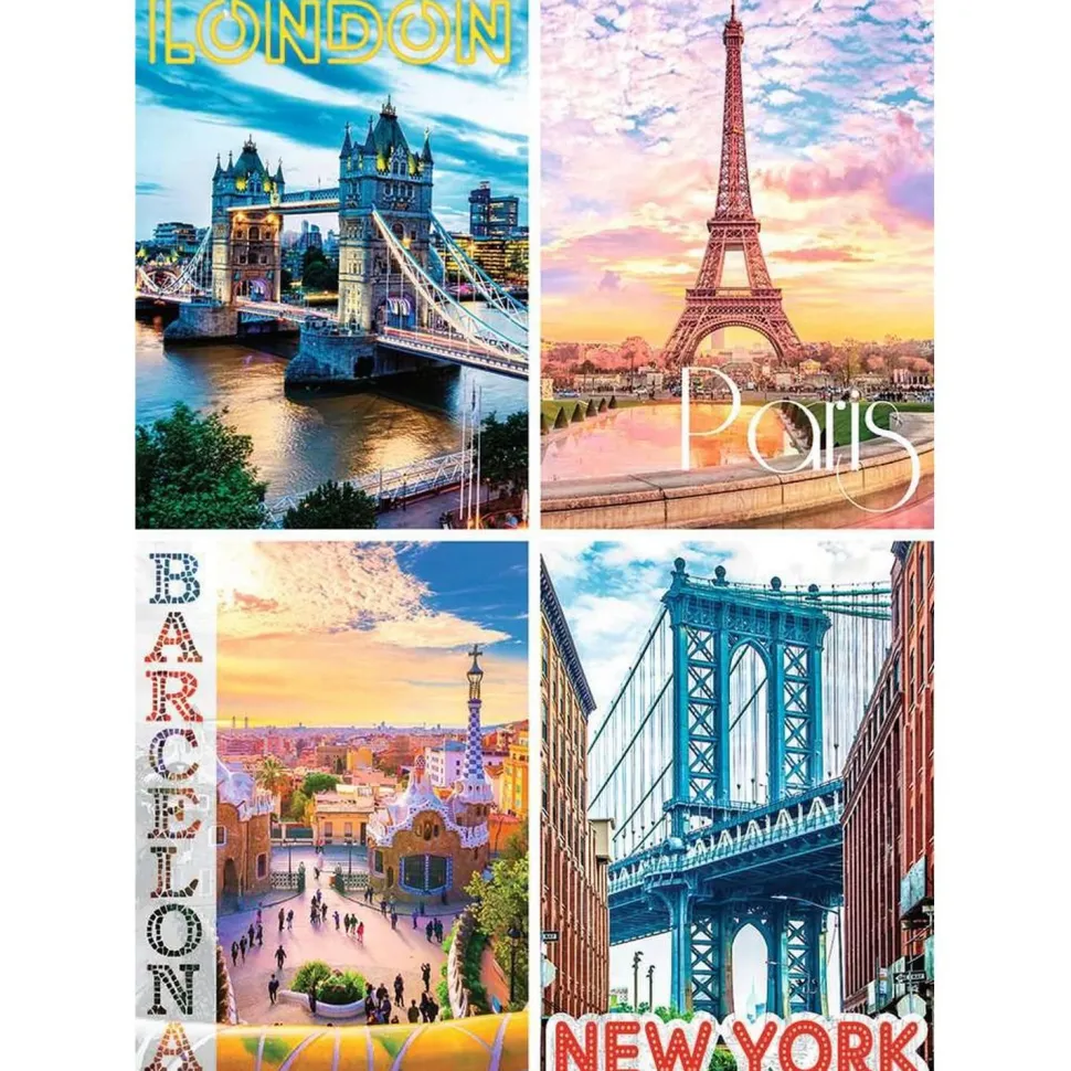 Puzzle 1500 pièces : Les Plus Belles Villes Du Monde - Nathan