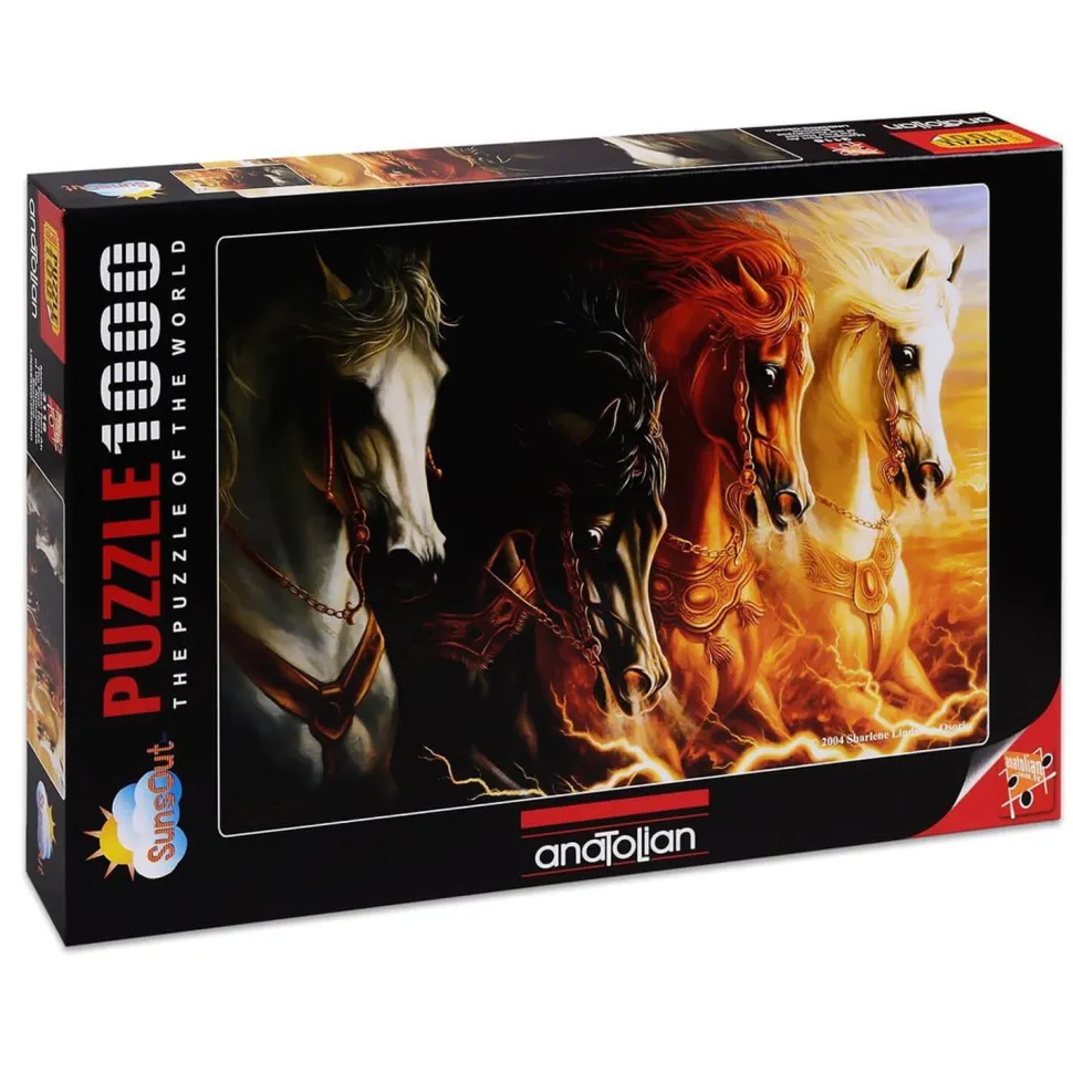 Puzzle 1000 pièces : Les quatre chevaux de l'Apocalypse - Anatolian