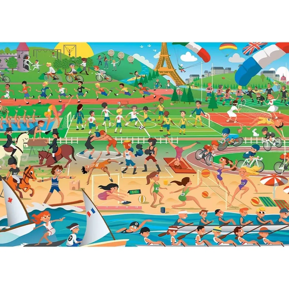 Puzzle 200 pièces : Les Sports d'Eté - Sentosphère