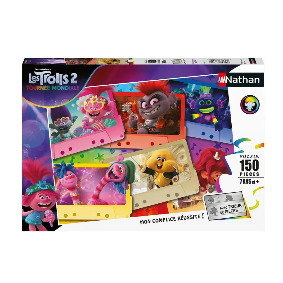 Puzzle 150 pièces : Les Trolls : Les six mondes - Nathan