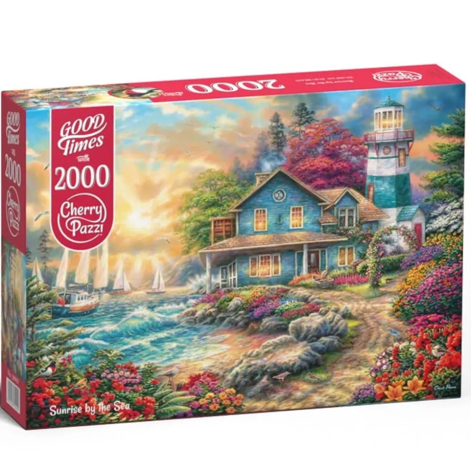 Puzzle 2000 pièces : Lever de soleil au bord de la mer - CherryPazzi
