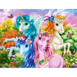 Puzzle 70 pièces : Licornes mignonnes - Castorland