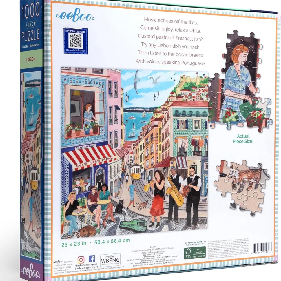 Puzzle 1000 pièces : Lisbonne - Eeboo