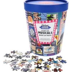 Puzzle 1000 pièces : Liste des 50 incontournables des comédies musicales - Galison