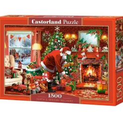 Puzzle 1500 pièces : Livraison spéciale du Père Noël - Castorland