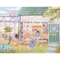 Puzzle 1000 pièces : Livres et Pâtisseries - Reverie Puzzle