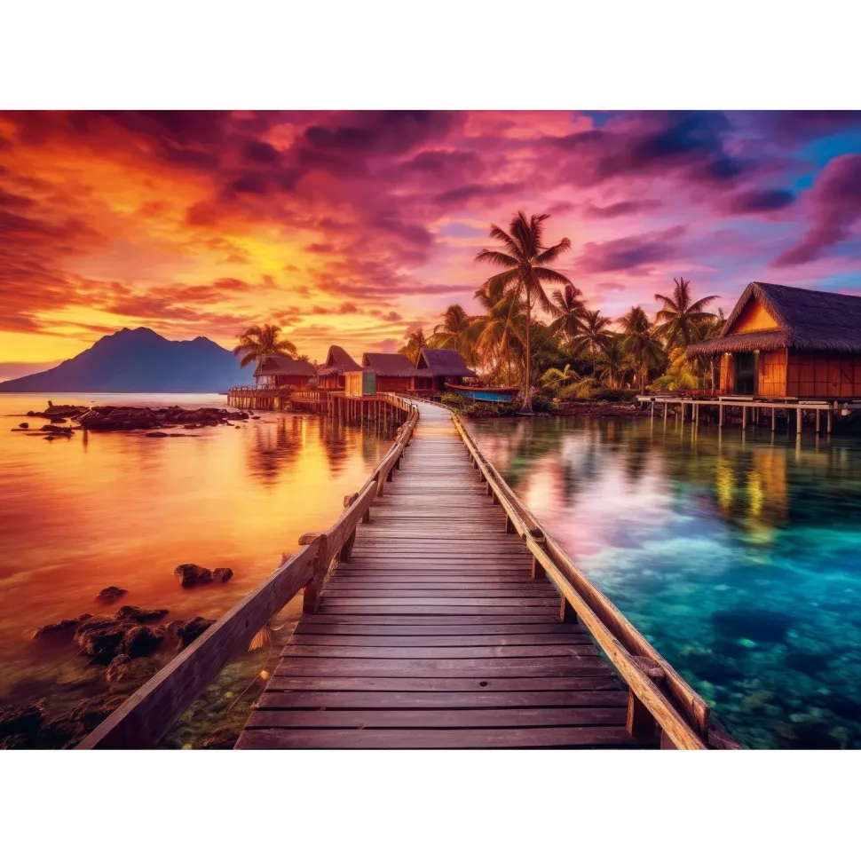 Puzzle 1000 pièces : L'île paradisiaque - Trefl