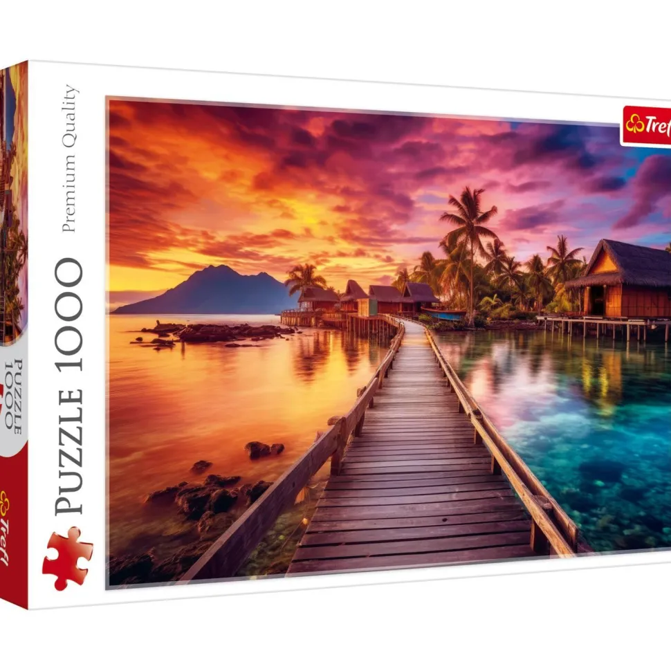 Puzzle 1000 pièces : L'île paradisiaque - Trefl