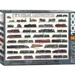 Puzzle 1000 pièces : Locomotives à vapeur - Eurographics