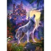 Puzzle 1000 pièces : Loup au pied du château - Castorland