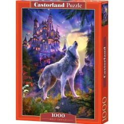 Puzzle 1000 pièces : Loup au pied du château - Castorland