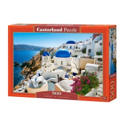 Puzzle 500 pièces : L'été à Santorin - Castorland