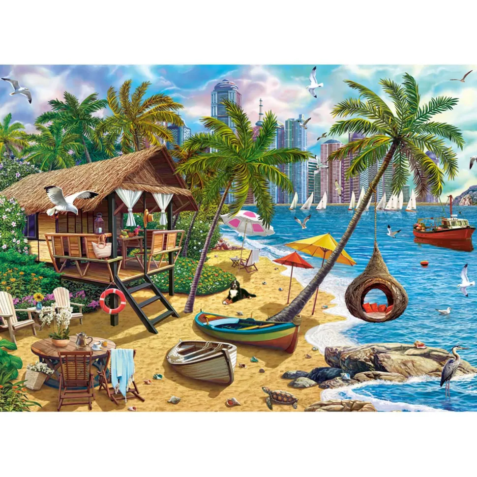 Puzzle 1000 pièces : L'été dans la ville - Castorland