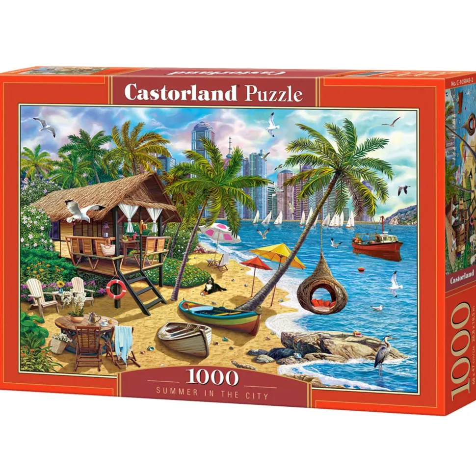 Puzzle 1000 pièces : L'été dans la ville - Castorland