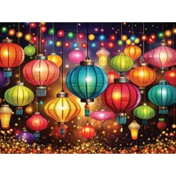 Puzzle 1000 pièces : Lumières colorées - Yazz puzzle