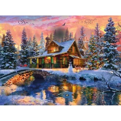 Puzzle 1000 pièces : Lumières de Noël - Ks Games