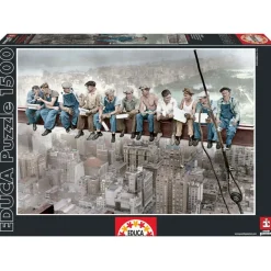 Puzzle 1500 pièces : Lunch sur un gratte-ciel - Educa