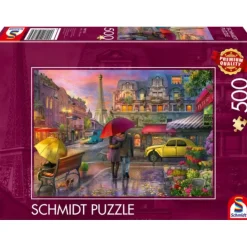 Puzzle 500 pièces : Magie de la pluie à Paris - Schmidt