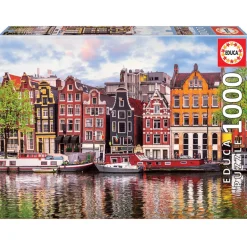 Puzzle 1000 pièces : Maisons dansantes, Amsterdam - Educa
