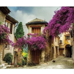 Puzzle 500 pièces : Maisons de Village Fleuries - Ks Games