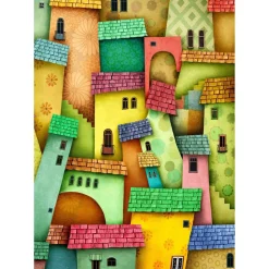 Puzzle 1000 Pièces : Maisons Joyeuses - EnjoyPuzzle