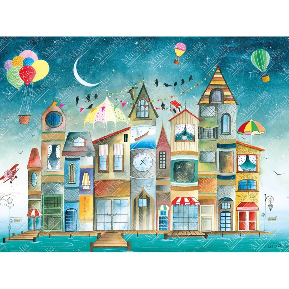 Puzzle 1000 pièces : Maisons que je lis - Édition Spéciale Nihal Cifter - Magnolia