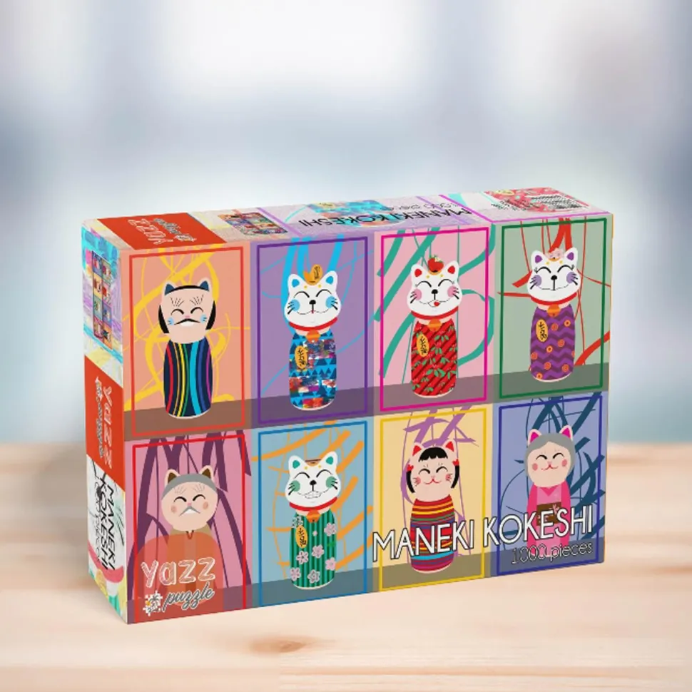 Puzzle 1000 pièces : Maneki Kokeshi - Yazz puzzle