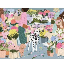 Puzzle 1000 pièces : Marché aux fleurs - Galison