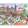 Puzzle 1000 pièces : Marché de Noël, Michael Storrings - Galison
