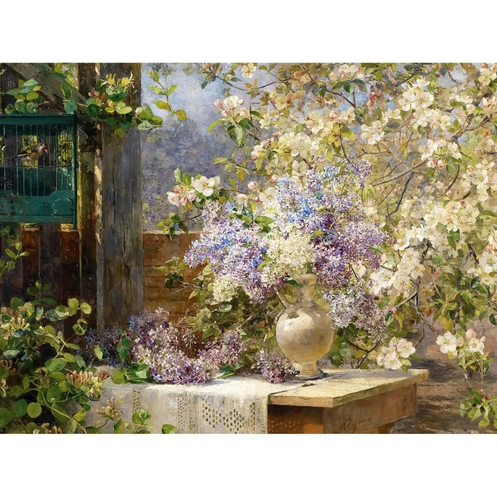 Puzzle 1000 pièces : Marie Egner : Dans le bosquet fleuri - EnjoyPuzzle