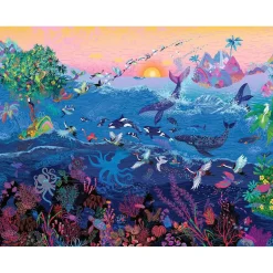 Puzzle 2000 pièces : Merveilles de l'océan, Peggy Nille - Nathan