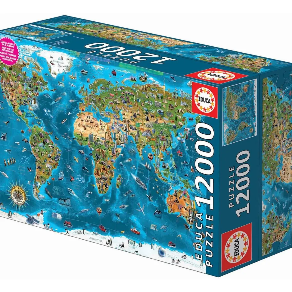 Puzzle 12000 pièces : Merveilles du monde - Educa