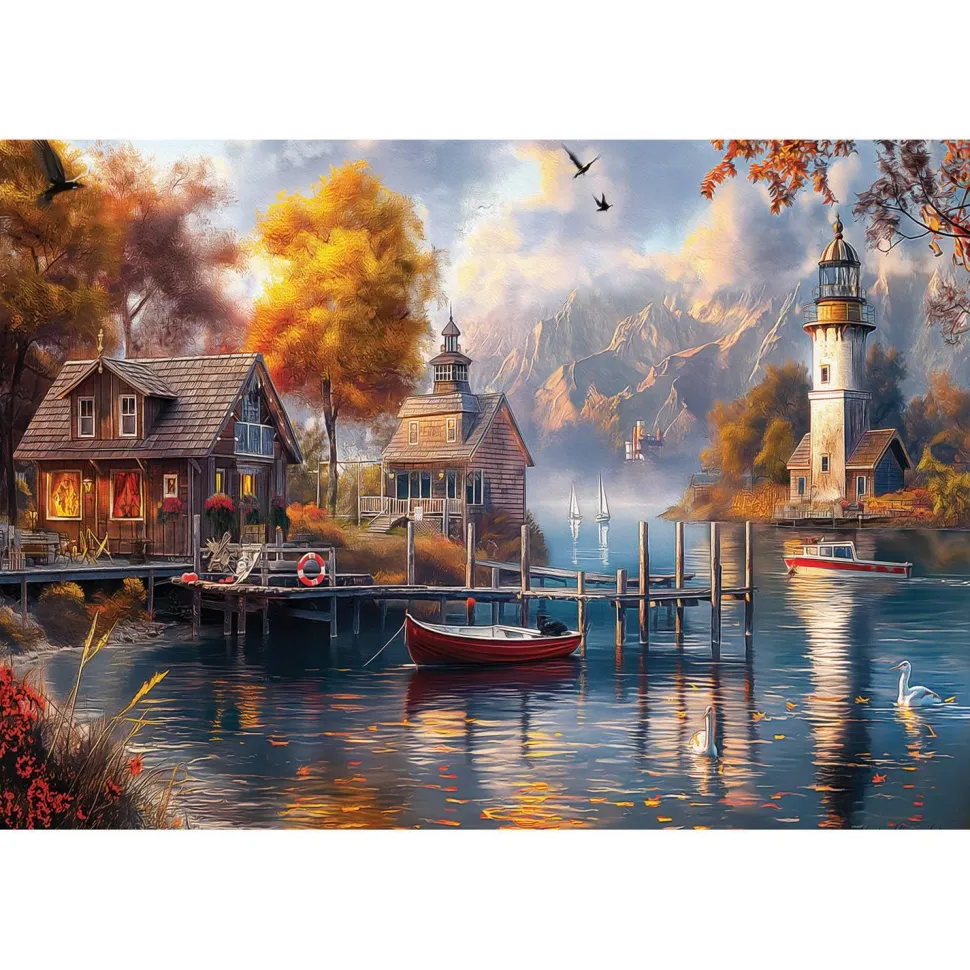 Puzzle 1500 pièces : Mi-automne sur le lac - Anatolian