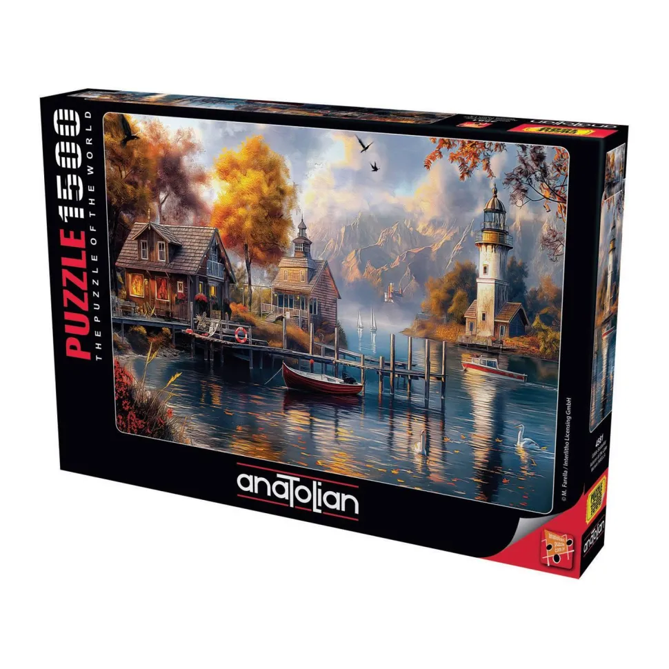 Puzzle 1500 pièces : Mi-automne sur le lac - Anatolian