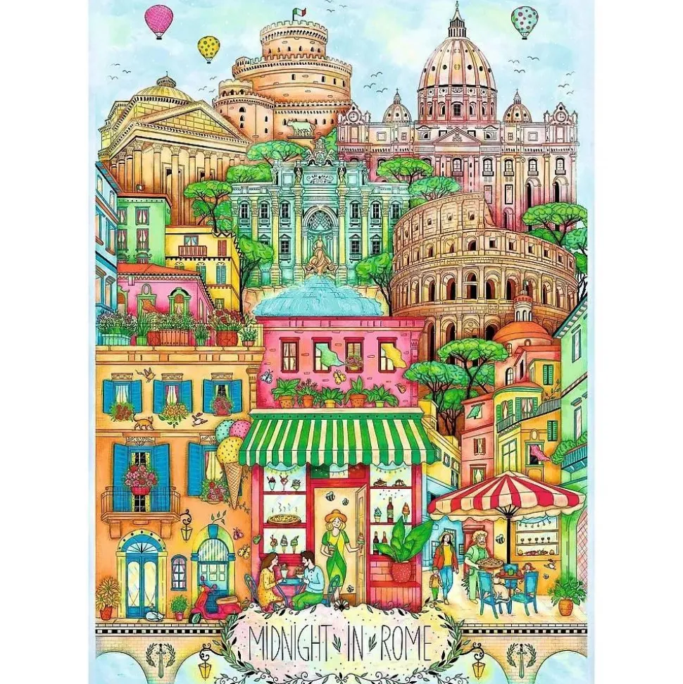 Puzzle 1000 pièces : Minuit à Rome - Trefl