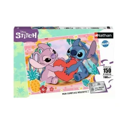 Puzzle 150 pièces : Moment en amoureux - Disney Stitch - Nathan